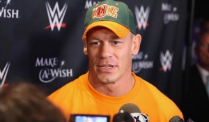 NEW YORK, NY - AUGUST 21: WWE superstar wrestler John Cena attends the Make-A-Wish celebration event for John Cena's 500th Wish Granting Milestone at Dave & Buster's Time Square on August 21, 2015 in New York City. (Photo by Rob Kim/Getty Images)